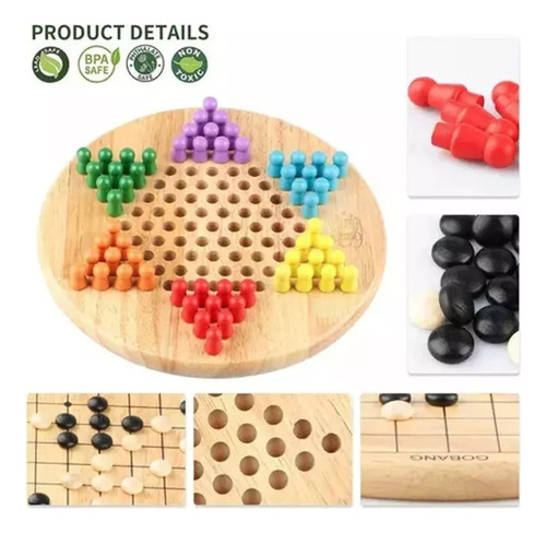 Juego De Mesa - Damas Chinas, Goban, 2 En 1