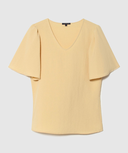 Blusa Mujer Patprimo M/c Amarillo Poliester 30123128-160