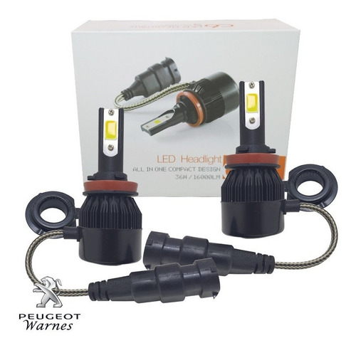 Kit Cree Led H8 De Faro Auxilar Para Peugeot 408 12-15