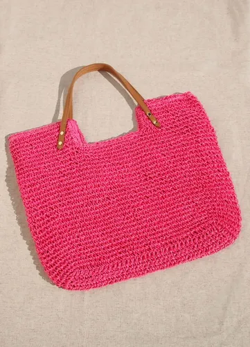 Bolso sobre rafia sale