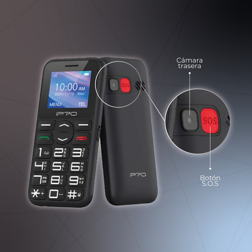 Ipro Celular Con Teclas Grandes F183s 4g Lte / Dual-sim / Boton S.o.s / Radio Fm / Camara / Linterna / Mp3