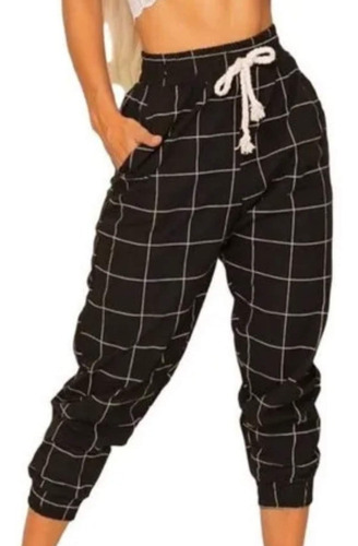 Calça Jogger Feminina - Linho Cintura Alta Social Bomber