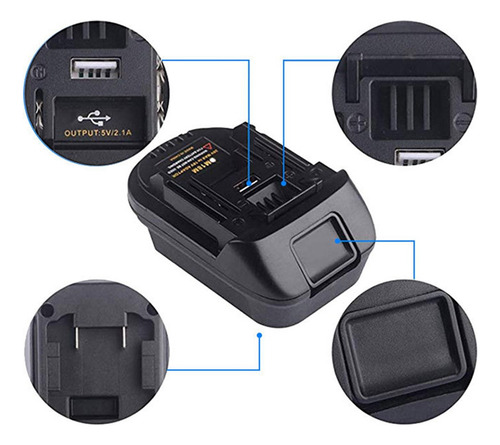 Adaptador Convertidor De Batería Dm18m Para Milwauke M18 Par