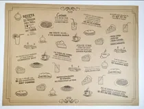 Comprar 1000 Individuales Impreso Frase Genericos Kraft 80gr 22 X 32