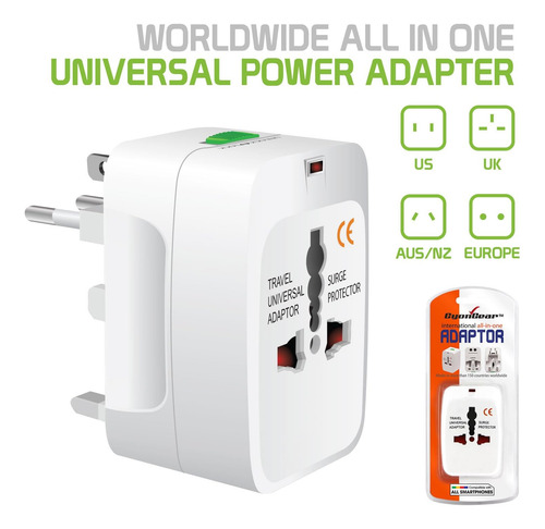 Adaptador De Corriente Universal Portátil All In One Int...