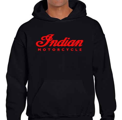 Buzo Indian Motorcycle Logo Hoddie Algodon