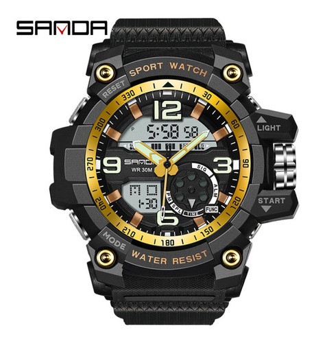 Imagem 3 de 6 de Relogio Masculino Esportivo Digital Sanda 759 Original