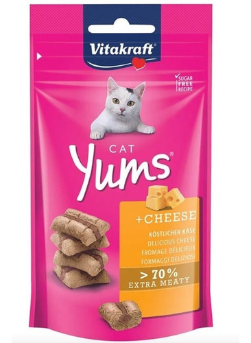 Vitakraft Cat Yums Queso 40gr Gato/boxcatchile