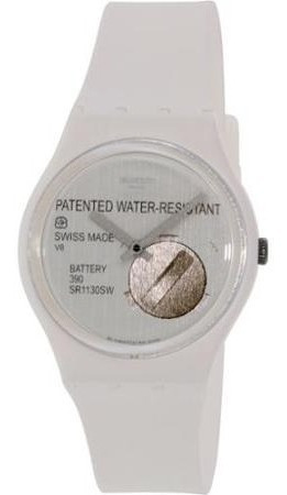 Reloj Swatch Para Mujer Gw170 Silicona Blanco Suizo Cuarzo