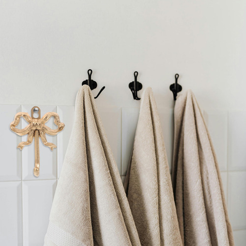 2 Ganchos Para Abrigos Bowknot: Hierro Forjado Para Decoraci