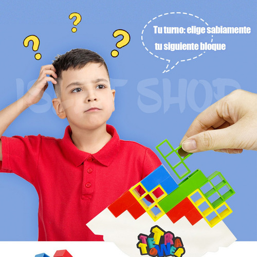 Juego Para Niños, Juego De Equilibrio Con Bloques De Constru