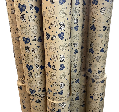 4 Bobinas Papel De Regalo 60 Cm X 100 Metros. Papel Kraft