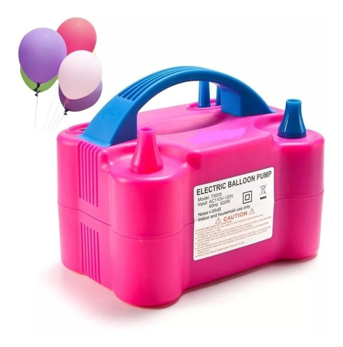 Inflador Compressor  Bomba Balões Bexigas 2 Bicos Festas