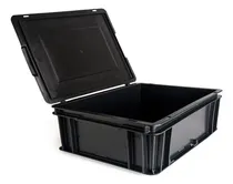 Comprar Contenedores Plástico Con Tapa Con Bisagra 40x30x12cm 4312a