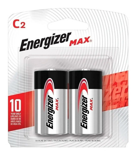 Pilas Alcalinas Energizer Max C2 Blister X2 Cilíndrica 1.5v 