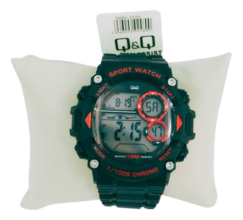 Reloj Digital Q&q Rojo - Pequeño - Resistente Al Agua
