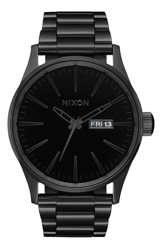 Reloj Nixon Sentry Ss Negro, Negro