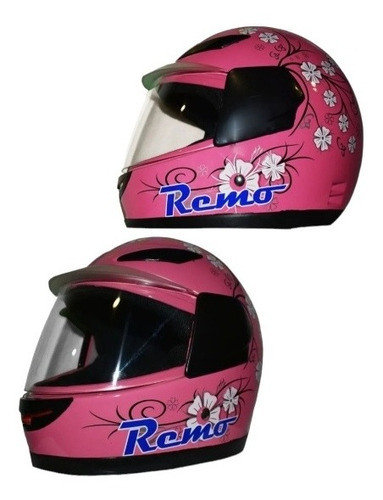 Casco Protección Kit Niña Cerrado Infantil Flores Unicornio