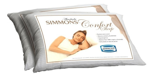 Almohada Simmons 50 X 80 Fibra Siliconada Calidad Premium