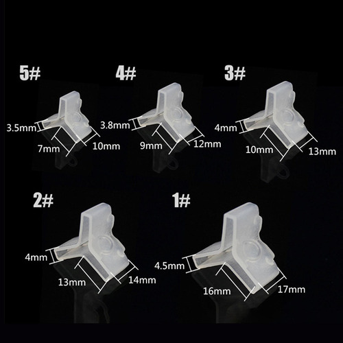 D1y: 50x Cubiertas De Anzuelos Triples, 0,7 Cm X 1 Cm X