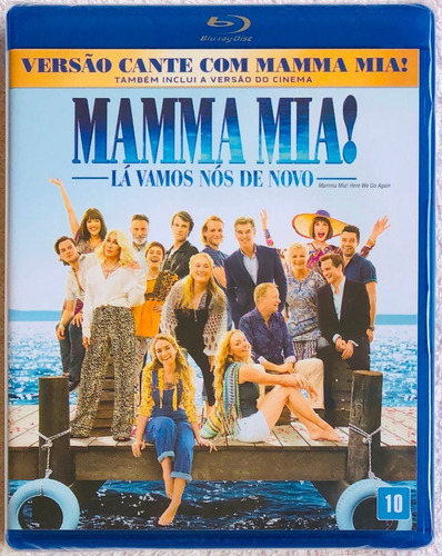 Blu-ray Lacrado Mamma Mia Lá Vamos Nós De Novo Cher Original