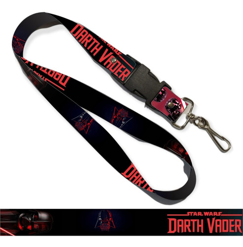 Portagafetes Lanyard Darth Vader Star Wars Sith Llavero 