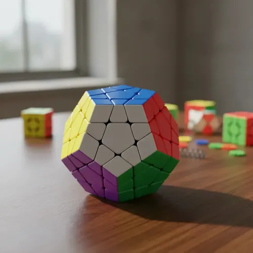 Cubo Mágico Megaminx 12 Lados Colorido Pentágono Plástico Jiehui