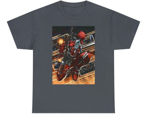 Polera Unisex Deadpool Comic Poster Algodon Estampado