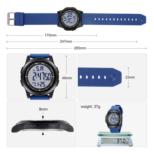 Manchda Reloj Digital Para Hombres Mujeres Deportes Reloj Ul