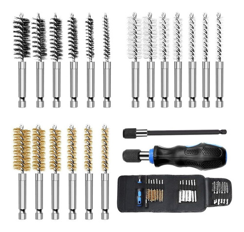 Ligpus Auto Wire Brush 18-pack Bore Set Variety Of Size