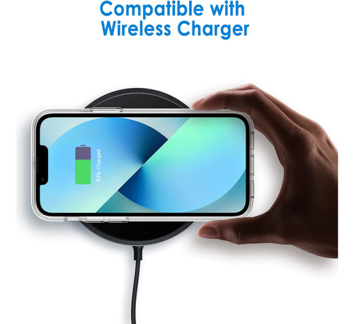 Jetech Funda P/ iPhone 13 Mini Transparente Protectora