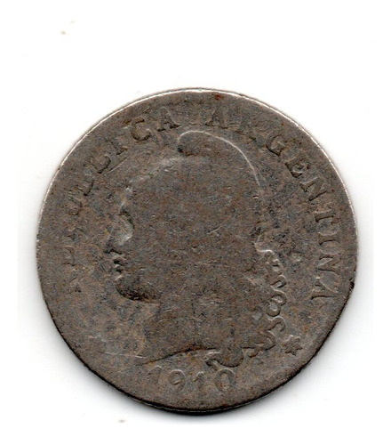 Argentina Moneda 20 Centavos 1910 Niquel Cj#61