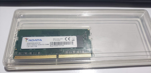 Imagem 2 de 3 de Memória Ram Premier Color Verde 4gb 1 Adata Ad4s3200j4g22-b