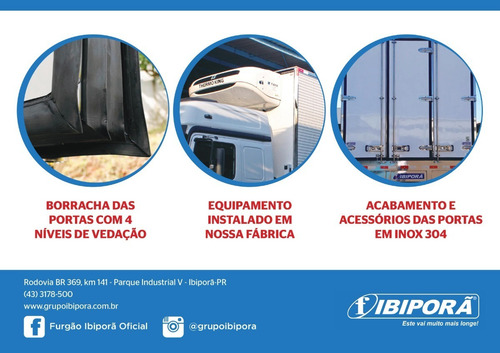 Baú Frigorífico Ibiporã Liso / 16 Paletes