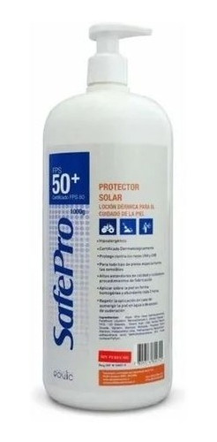 Bloqueador Protector Solar Safe Pro Fps 50+ 1 Litro