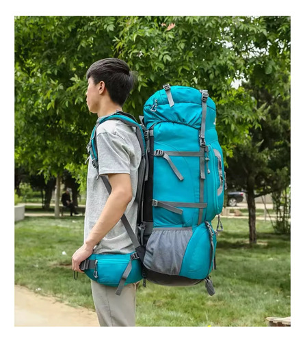 Mochila De Camping Y Trekking Mochilero Viaje 80 Lts Tactica