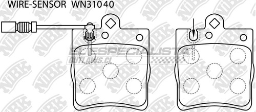 Pastillas De Freno Mercedes-benz E 320 3.2 2002 Nibk Trasera