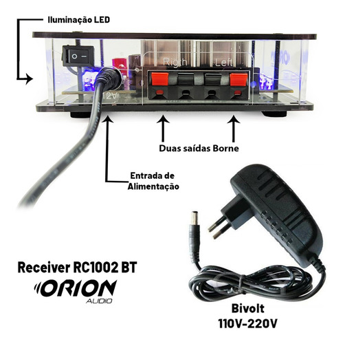 Kit Som Ambiente Amplificador Pc + Caixa Acústica Para Gesso