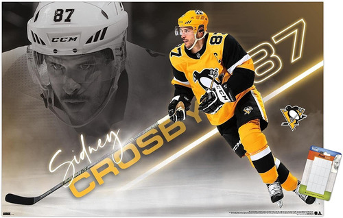 Nhl Pittsburgh Penguinssidney Crosby 21 Póster De Pare...