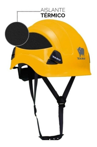 Casco Yako Trabajo En Altura, Escalada, Rescate Colores Color Amarillo