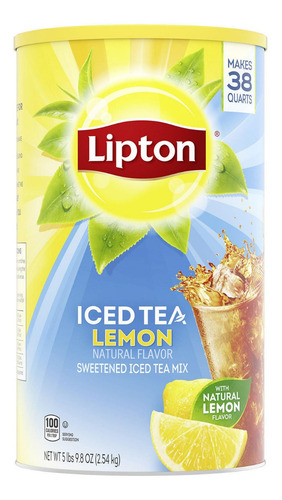 Lipton Iced Tea Americano Te Helado Limon 3 Botes 2.54kg C/u