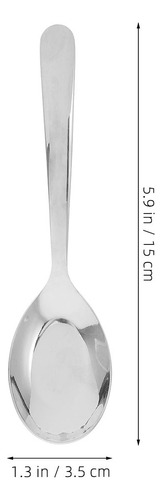 Práctica Cuchara De Acero Inoxidable Para Niños Y Hogar, 2 P