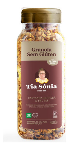 Granola Sem Glúten Tia Sônia Pote 420g