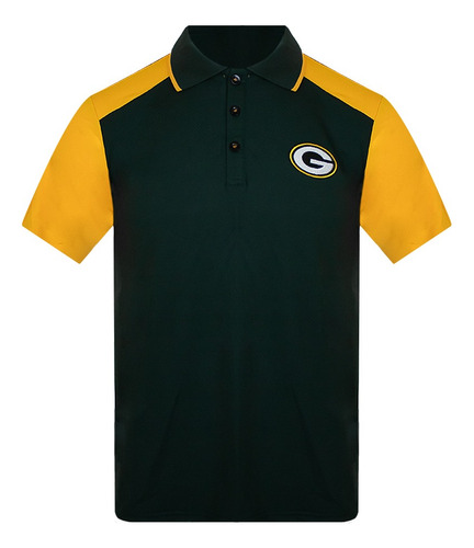 Playera Nfl Tipo Polo Para Hombre Green Bay Packers Original