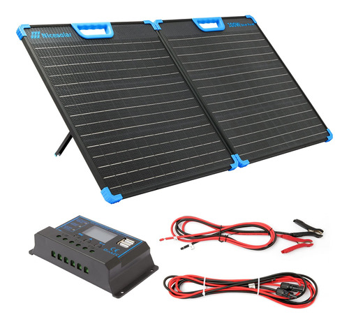 Panel Solar Portátil De 100 W Ligero Para Energía En Exterio