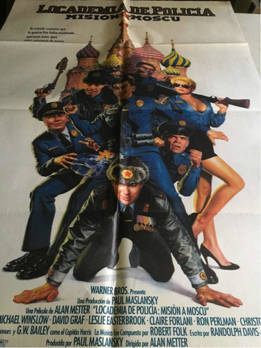 Poster Locademia De Policia Mision Moscu-ron Perlman  Orig