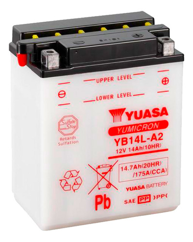 Batería Moto Yuasa Yb14l-a2 Cagiva W12 Desde 1987