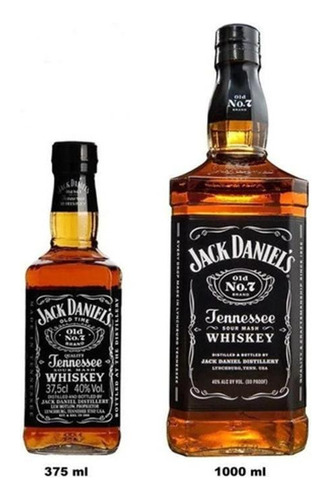 Kit Whisky Jack Daniel's Old No.7 2 Garrafas De 375ml E 1l