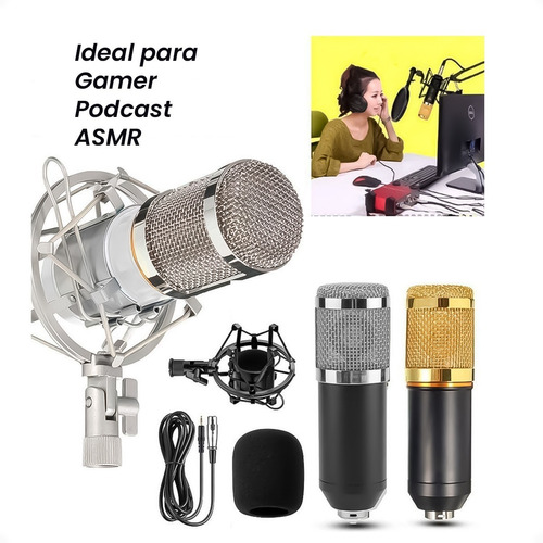 Imagen 7 de 10 de Micrófono Estudio Condensador Podcast Videos Con Brazo -otec