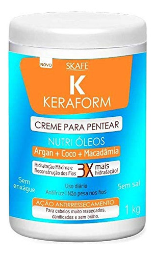 Gel Para Cabello - Aceites Skafe Keraform Nutri Crema Estilo